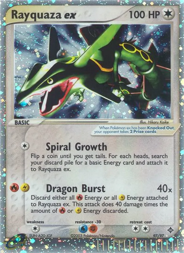 97 Rayquaza ex – Dragon