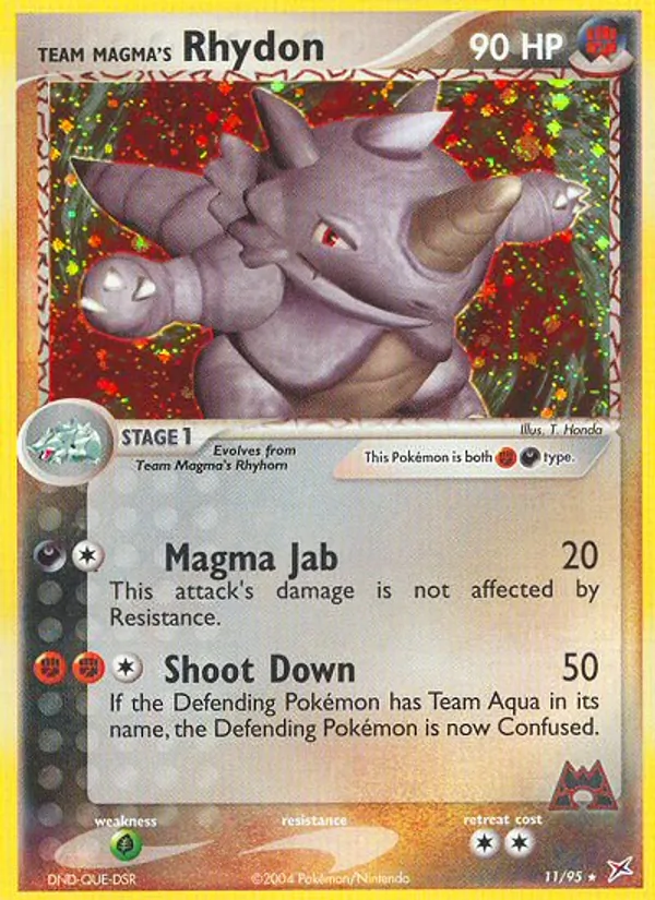 11 Team Magma's Rhydon – Team Magma vs Team Aqua
