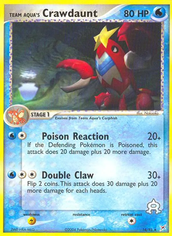 14 Team Aqua's Crawdaunt – Team Magma vs Team Aqua