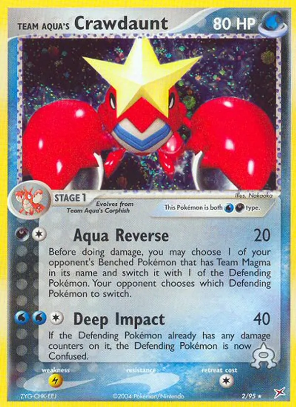 2 Team Aqua's Crawdaunt – Team Magma vs Team Aqua