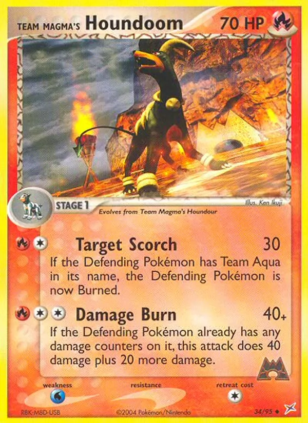 34 Team Magma's Houndoom – Team Magma vs Team Aqua