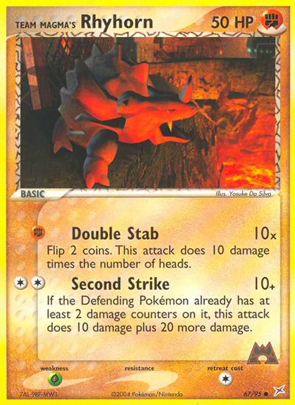 67 Team Magma's Rhyhorn – Team Magma vs Team Aqua