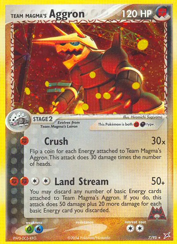 7 Team Magma's Aggron – Team Magma vs Team Aqua
