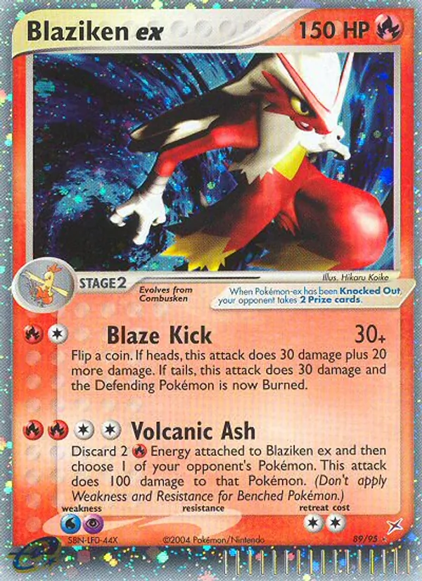 89 Blaziken ex – Team Magma vs Team Aqua