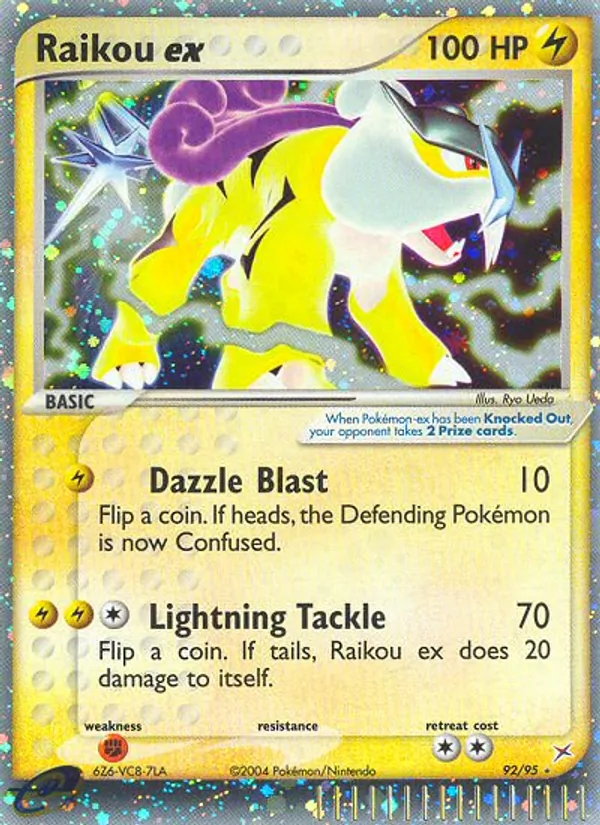 92 Raikou ex – Team Magma vs Team Aqua