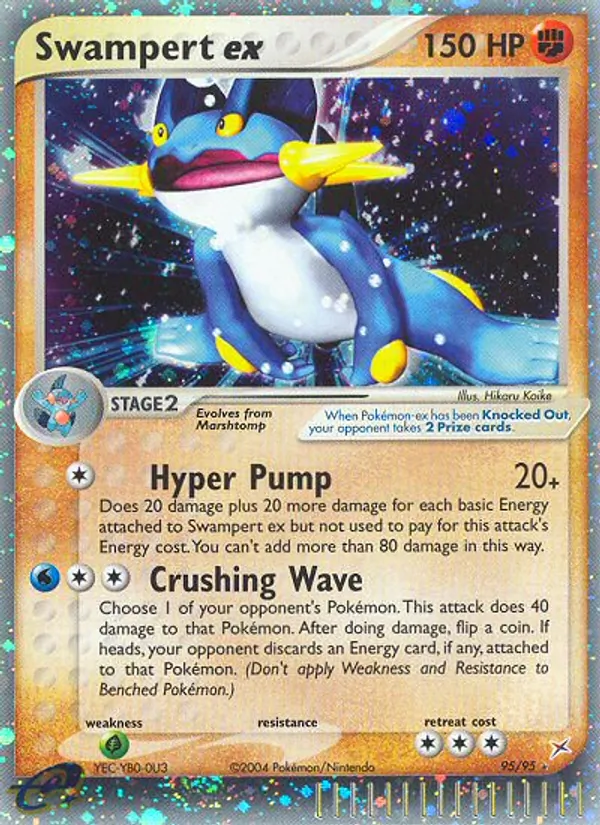 95 Swampert ex – Team Magma vs Team Aqua