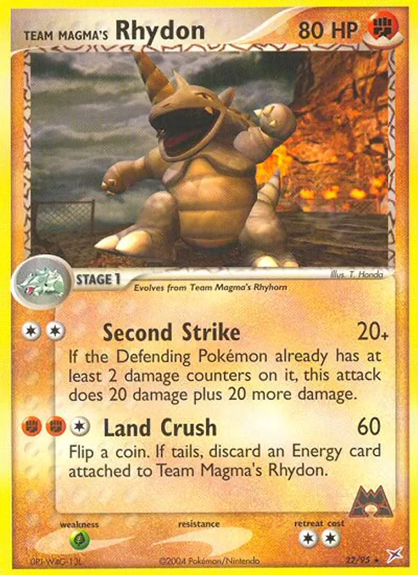 22-RH Team Magma's Rhydon – Team Magma vs Team Aqua