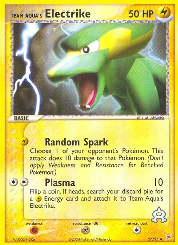 27-RH Team Aqua's Electrike – Team Magma vs Team Aqua