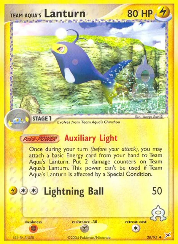28-RH Team Aqua's Lanturn – Team Magma vs Team Aqua