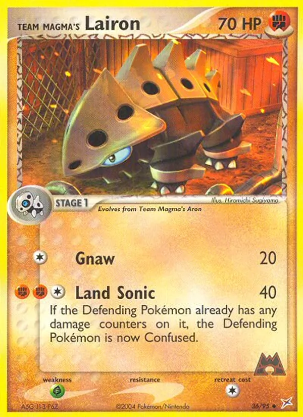 36-RH Team Magma's Lairon – Team Magma vs Team Aqua