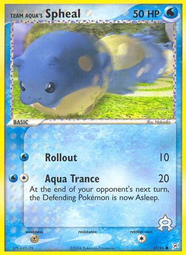 57-RH Team Aqua's Spheal – Team Magma vs Team Aqua