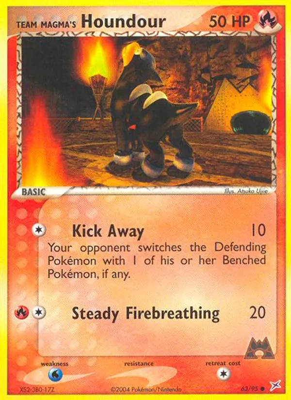 63-RH Team Magma's Houndour – Team Magma vs Team Aqua