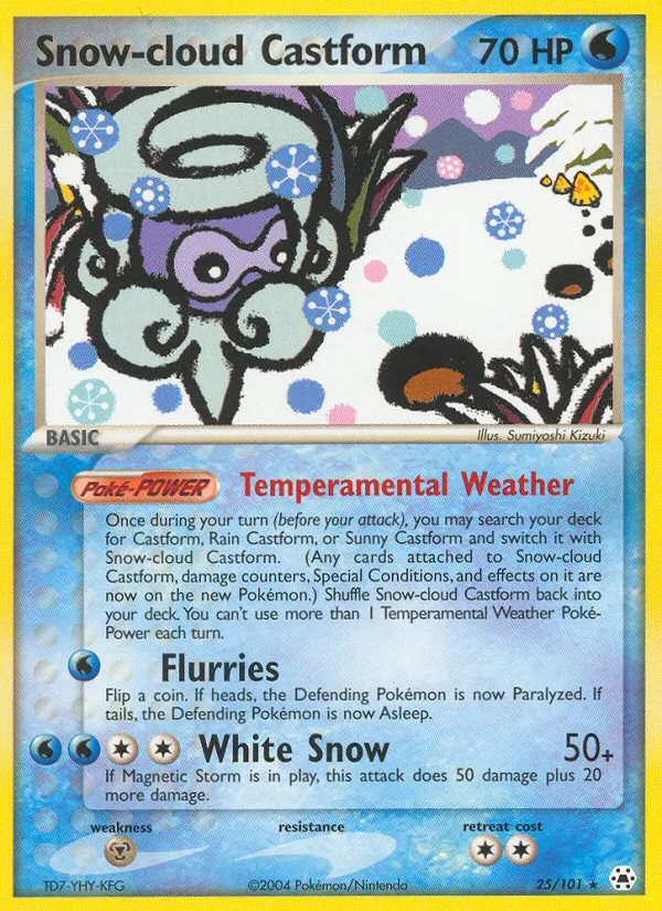 25-ER Snow-cloud Castform – Hidden Legends