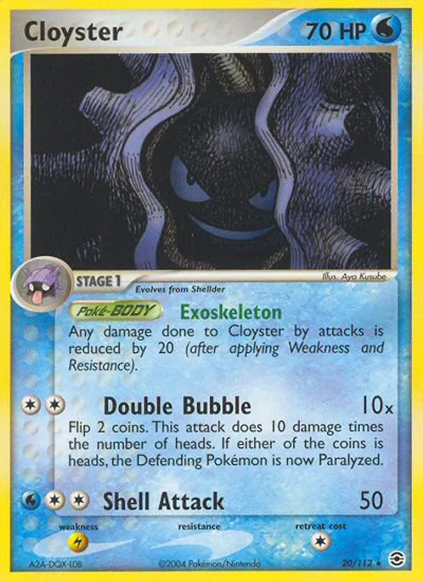 20-RH Cloyster – FireRed & LeafGreen