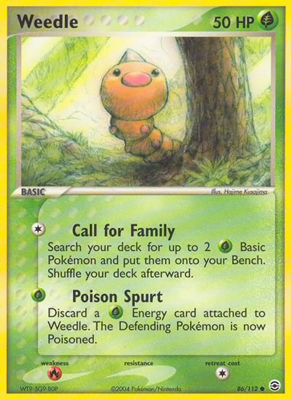 86-RH Weedle – FireRed & LeafGreen