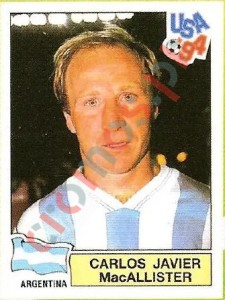 250 Carlos Javier Macallister – FIFA World Cup USA 1994 Panini