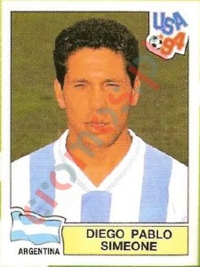 253 Diego Pablo Simeone – FIFA World Cup USA 1994 Panini