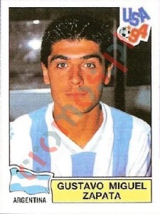 256 Gustavo Miguel Zapata – FIFA World Cup USA 1994 Panini
