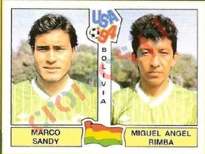 227 Marco Sandy / Miguel Angel Rimba – FIFA World Cup USA 1994 Panini