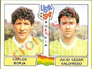 229 Carlos Borja / Julio Cesar Baldivieso – FIFA World Cup USA 1994 Panini