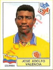 66 Jose Adolfo Valencia – FIFA World Cup USA 1994 Panini