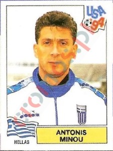 264 Antonis Minou – FIFA World Cup USA 1994 Panini
