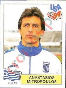 274 Anastasios Mitropoulos – FIFA World Cup USA 1994 Panini