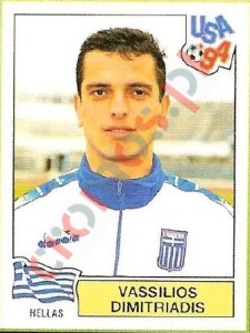 281 Vassilios Dimitriadis – FIFA World Cup USA 1994 Panini