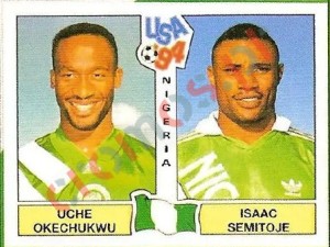 238 Uche Okechukwu / Isaac Semitoje – FIFA World Cup USA 1994 Panini