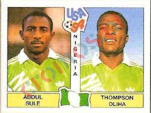 239 Abdul Sule / Thompson Oliha – FIFA World Cup USA 1994 Panini