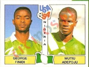 240 George Finidi / Mutiu Adepoju – FIFA World Cup USA 1994 Panini