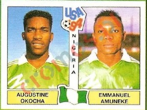 241 Augustine Okocha / Emmanuel Amuneke – FIFA World Cup USA 1994 Panini