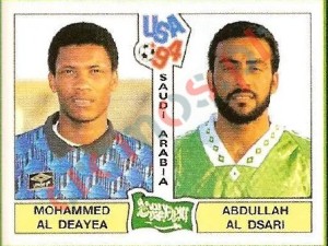 436 Mohammed Al Deayea / Abdullah Al Dsari – FIFA World Cup USA 1994 Panini