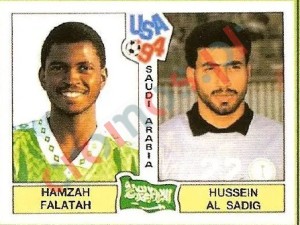 443 Hamzah Falatah / Hussein Al Sadig – FIFA World Cup USA 1994 Panini
