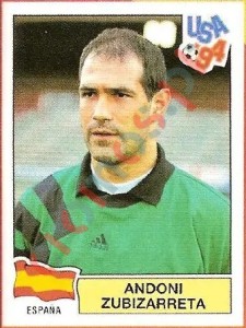 187 Andoni Zubizarreta – FIFA World Cup USA 1994 Panini