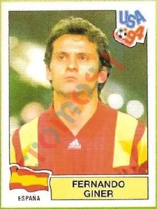 192 Fernando Giner – FIFA World Cup USA 1994 Panini