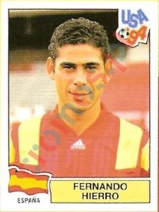 197 Fernando Hierro – FIFA World Cup USA 1994 Panini