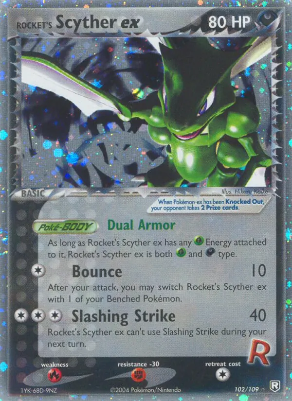 102 Rocket's Scyther ex – Team Rocket Returns