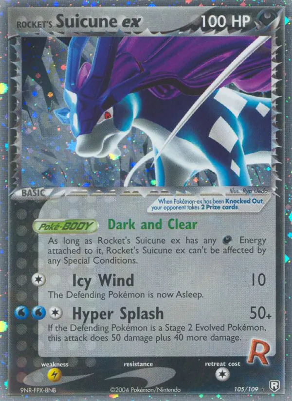 105 Rocket's Suicune ex – Team Rocket Returns
