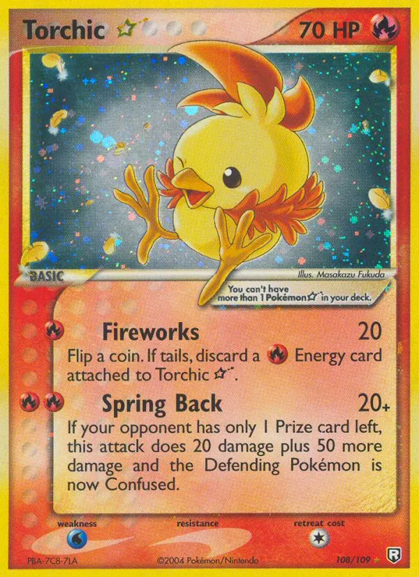 108 Torchic ☆ – Team Rocket Returns