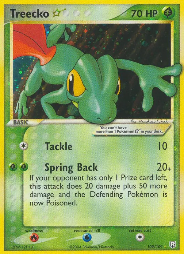 109 Treecko ☆ – Team Rocket Returns