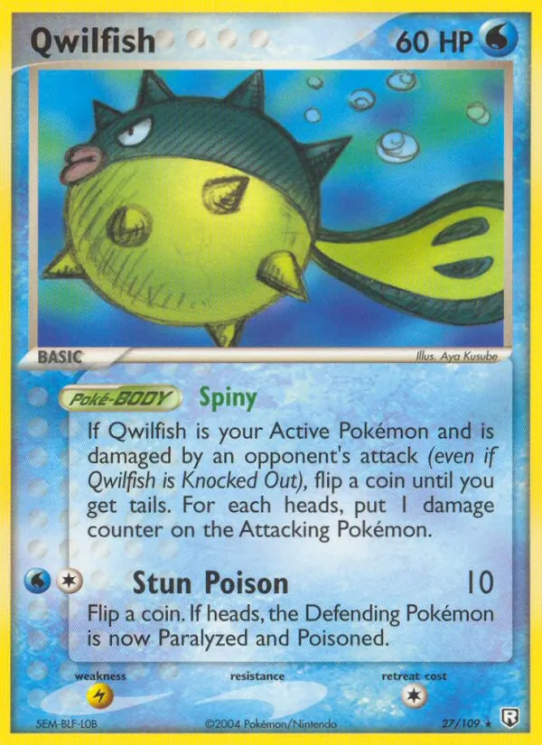27 Qwilfish – Team Rocket Returns