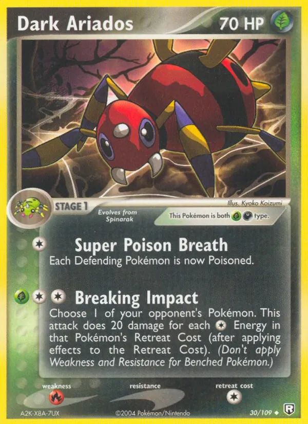 30 Dark Ariados – Team Rocket Returns