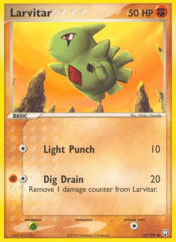 63 Larvitar – Team Rocket Returns
