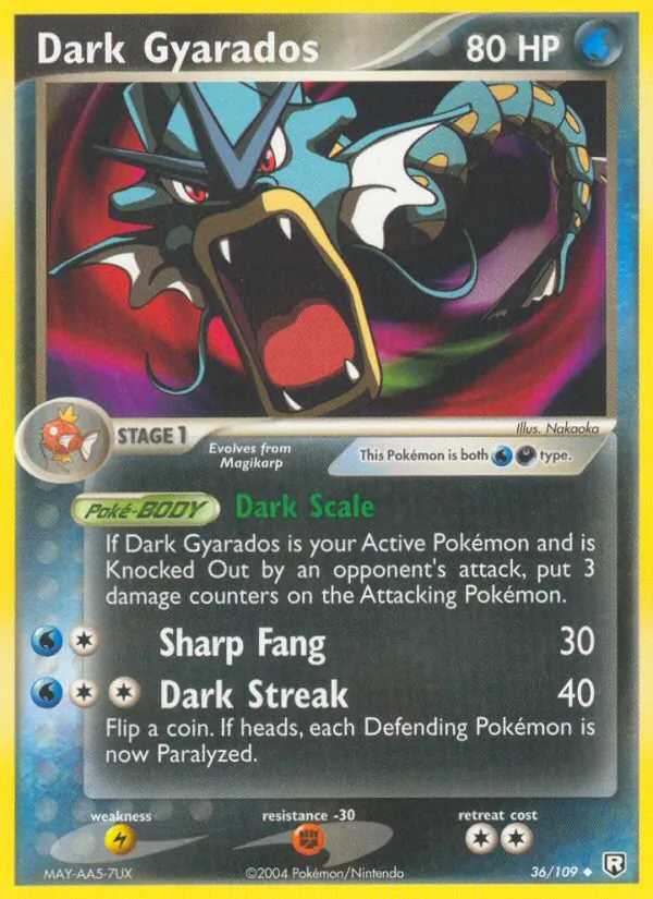 36-RH Dark Gyarados – Team Rocket Returns