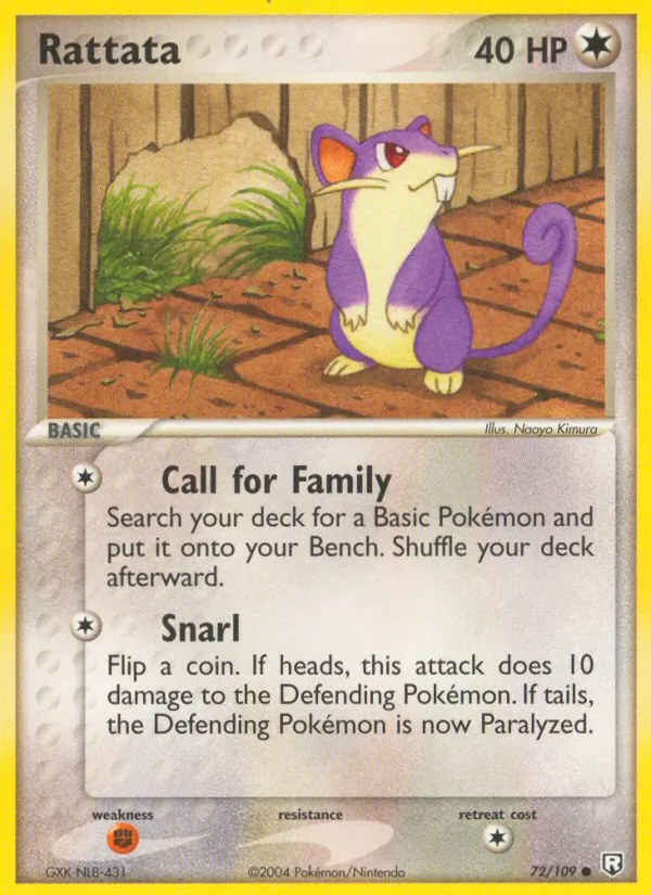 72-RH Rattata – Team Rocket Returns