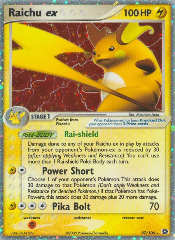 97 Raichu ex – Emerald