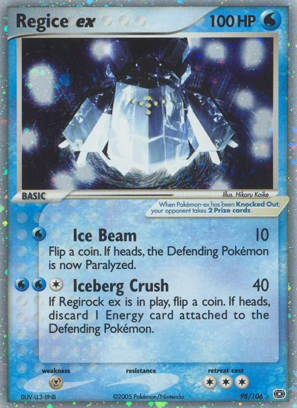 98 Regice ex – Emerald