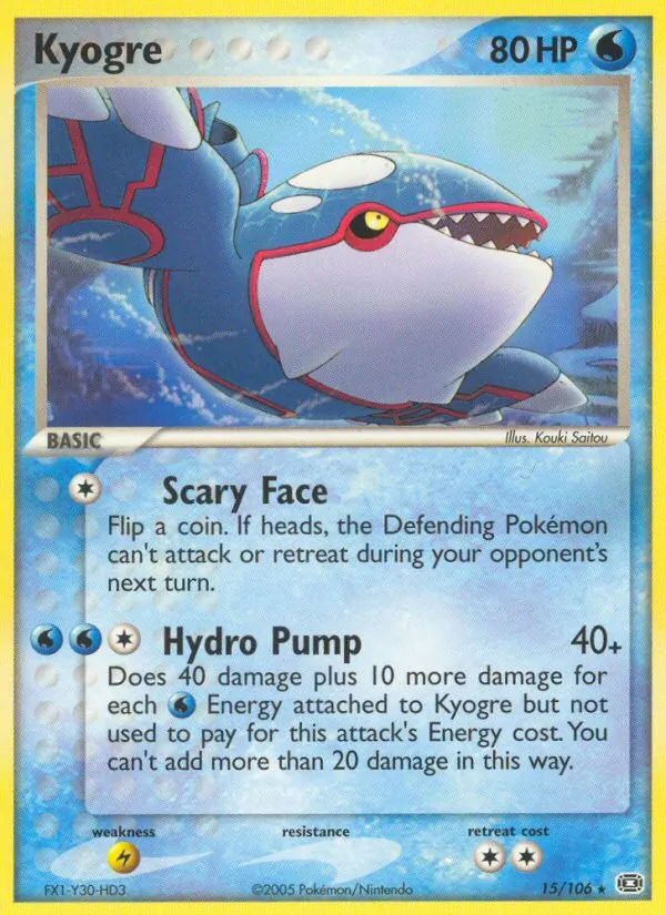 15-RH Kyogre – Emerald