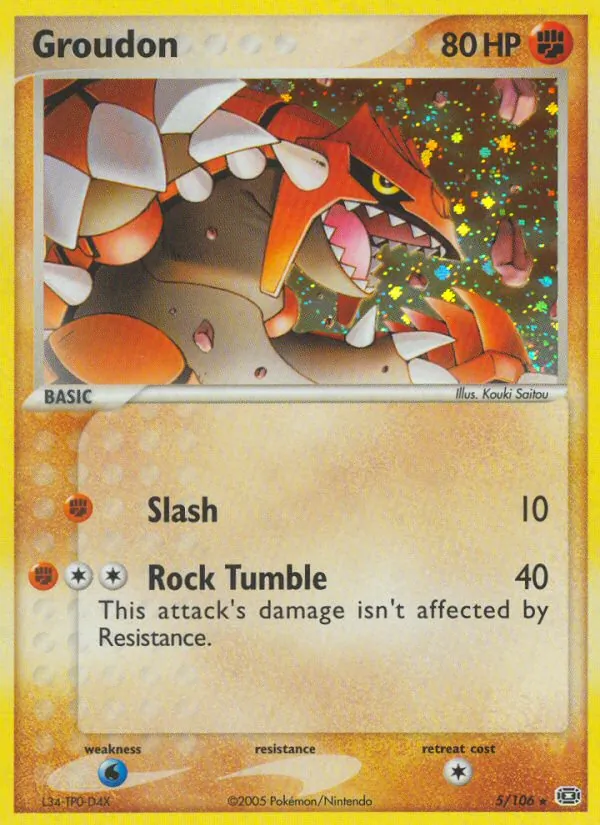 5-RH Groudon – Emerald